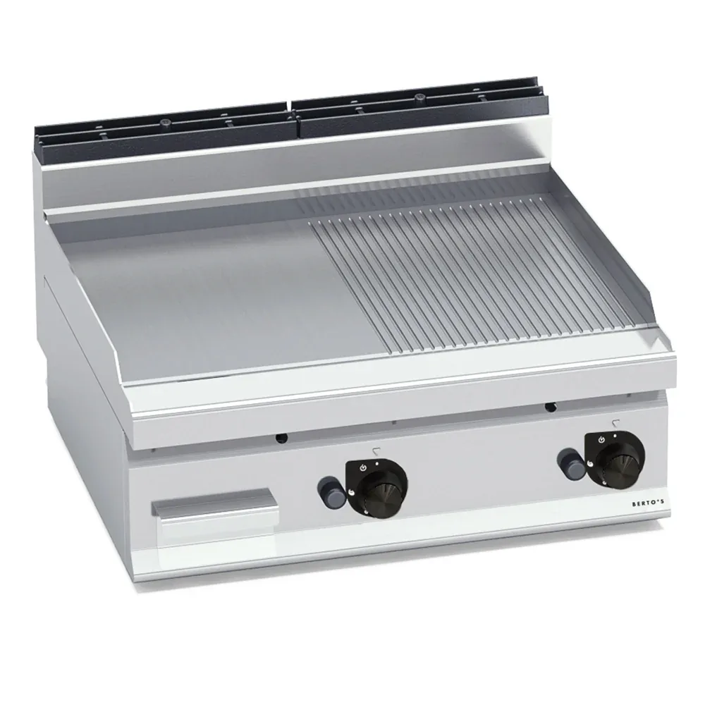 Bertos, Fry Top, Half Ribbed and Half Flat Plate, Gas, 13.8 kW