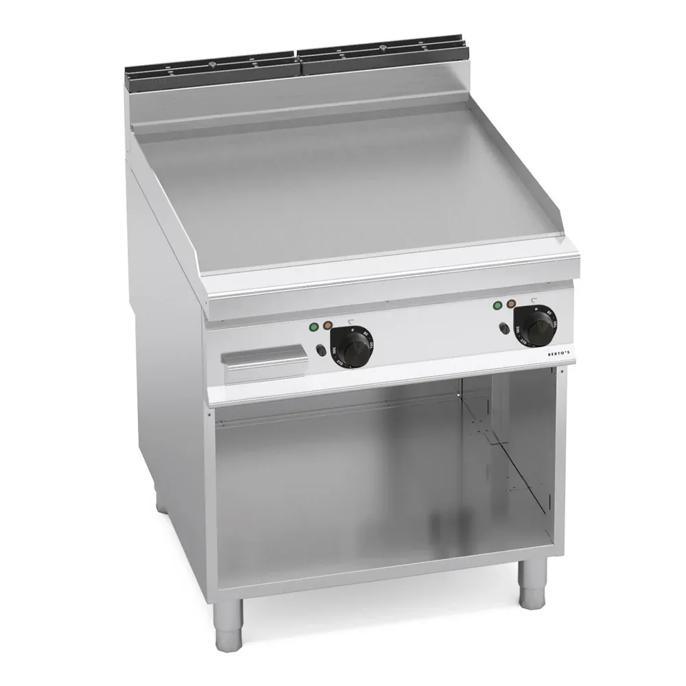 Bertos, Fry Top with Cabinet, Flat Plate, Electric, 11.4 kW