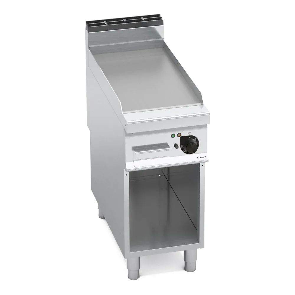 Bertos, Fry Top with Cabinet, Flat Plate, Electric, 5.7 kW