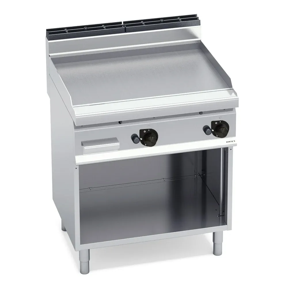 Bertos, Fry Top with Cabinet, Flat Plate, Gas, 13.8 kW