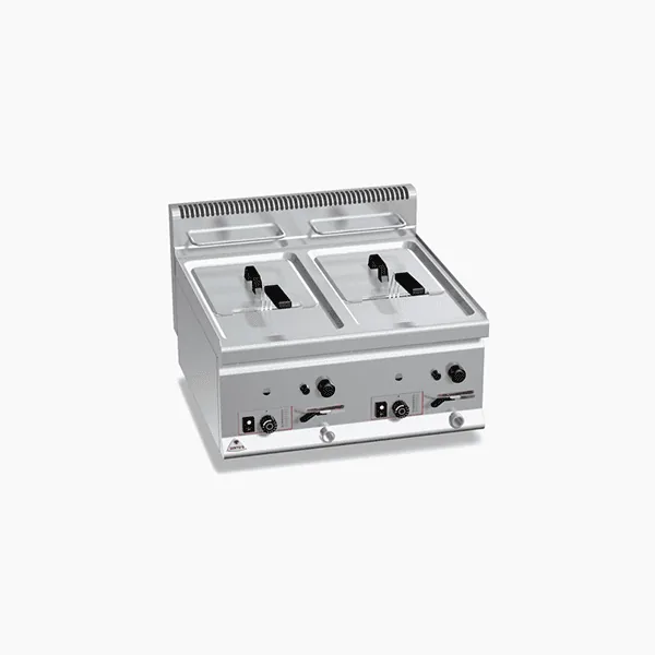 BERTOS GAS FRYER DOUBLE TABLETOP