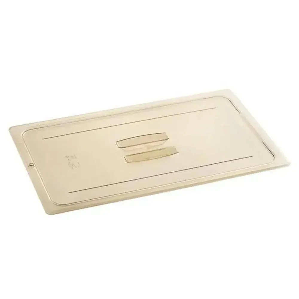 Cambro, Flat Lid, GN 1/1, 33cm, Polycarbonate, Hi-Heat, Amber