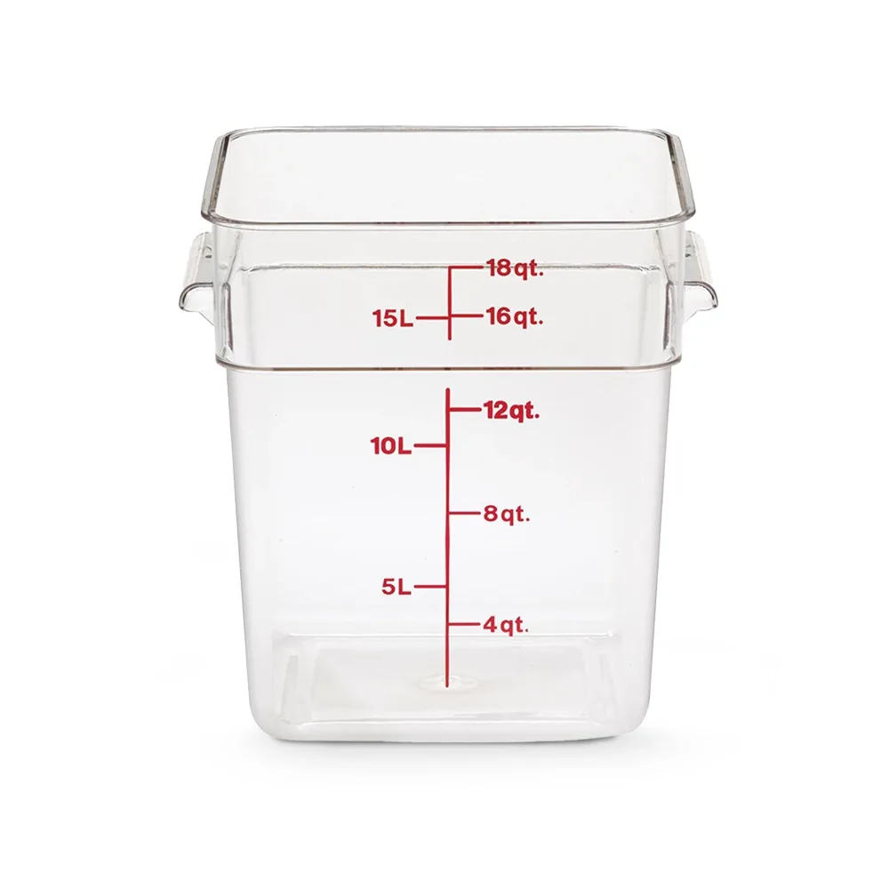 Cambro, Food Storage Container, Polycarbonate, 17 L