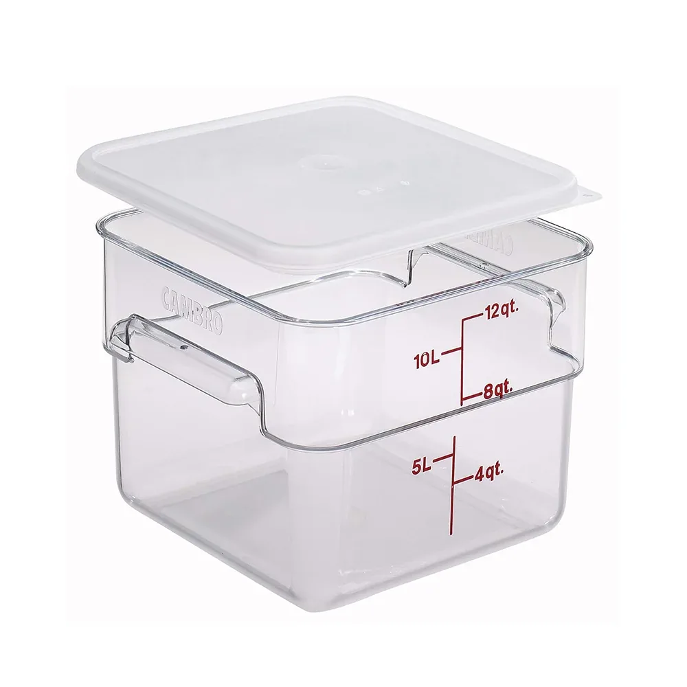 Cambro, Food Storage Container, Polyethylene, Transparent, 11 L