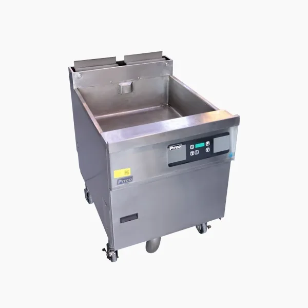 PITCO GAS FRYER SINGLE LARGE WELL WITH DIGITAL & FILTRATION