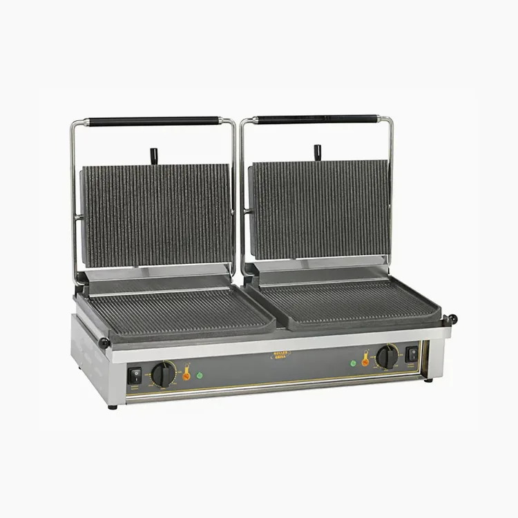 ROLLER GRILL DOUBLE CONTACT SANDWICH/PANINI GRILL- DOUBLE PANINI