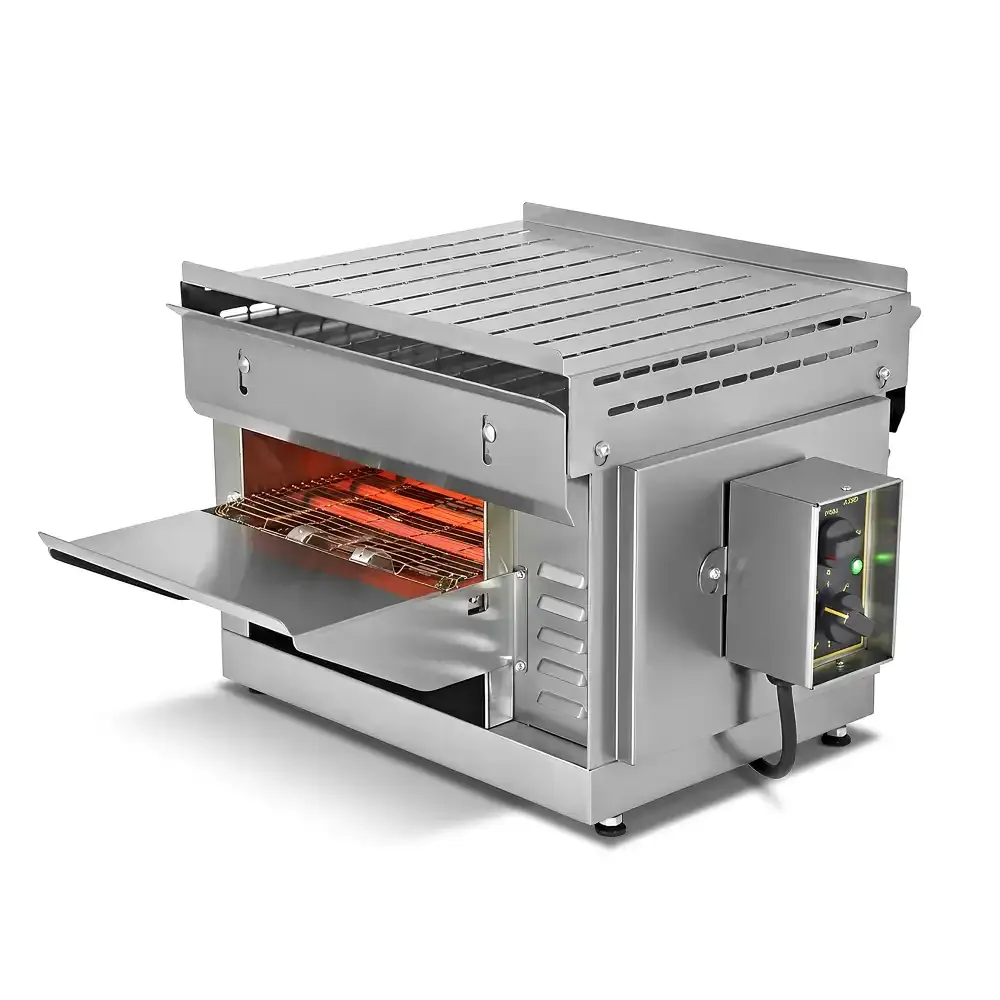 Roller Grill, Infrared Toaster, 3 kW, Electric Heating, Stainless Steel, Silver
