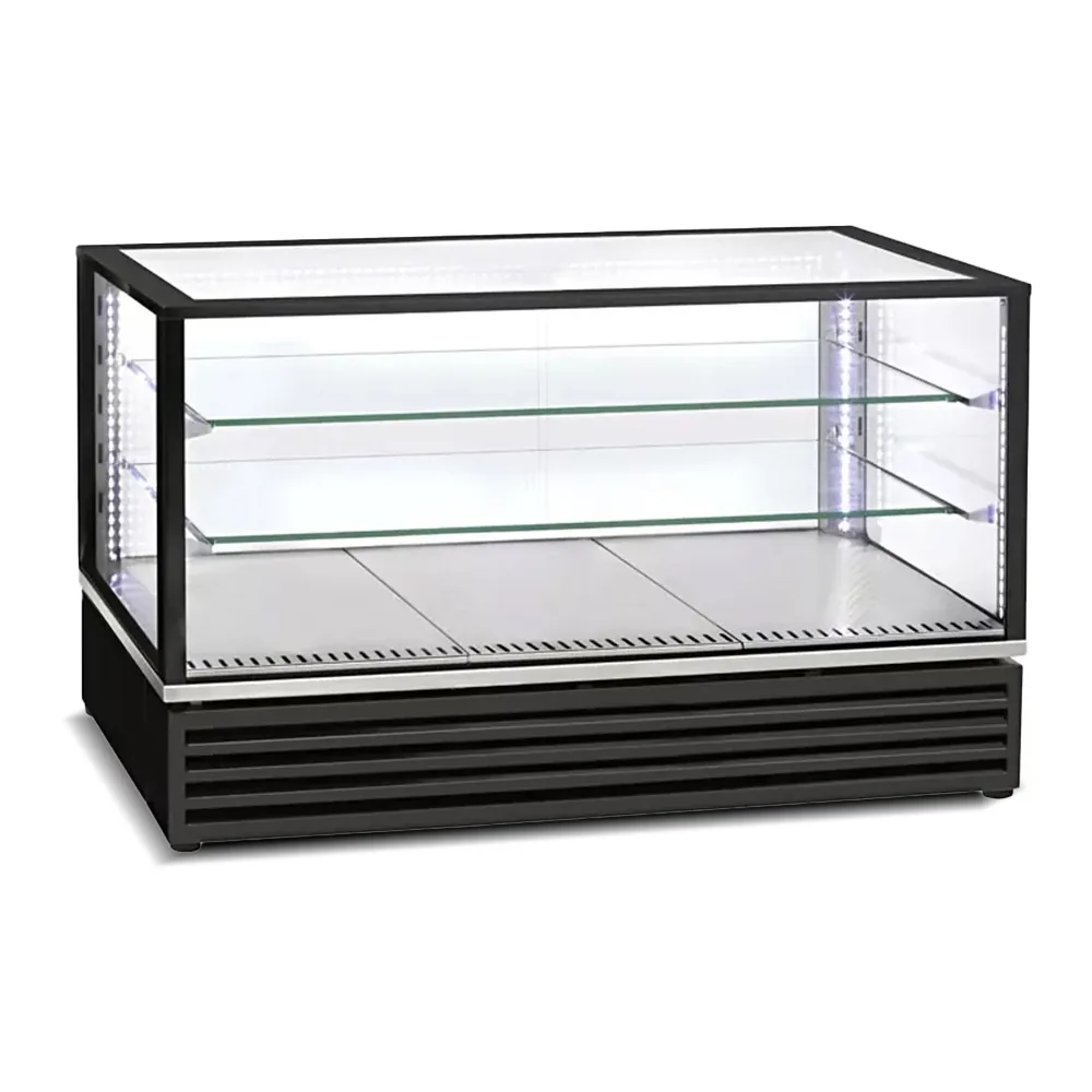 Roller Grill, Refrigerated Display, GN1/1, 118.5 cm, Panoramic Glass, Sliding Door, LED Li