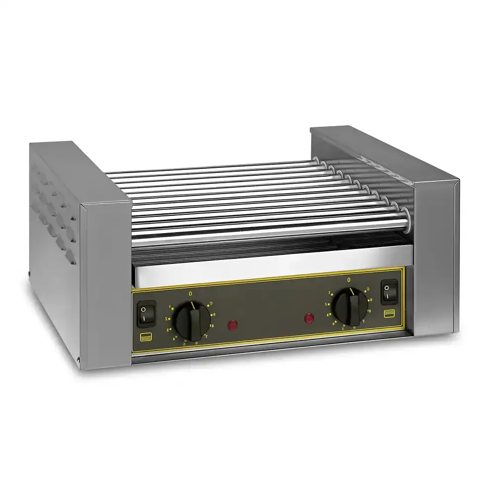 Roller Grill, Sausage Grill, 11 Rollers, 1.4 kW, Electric, Stainless Steel