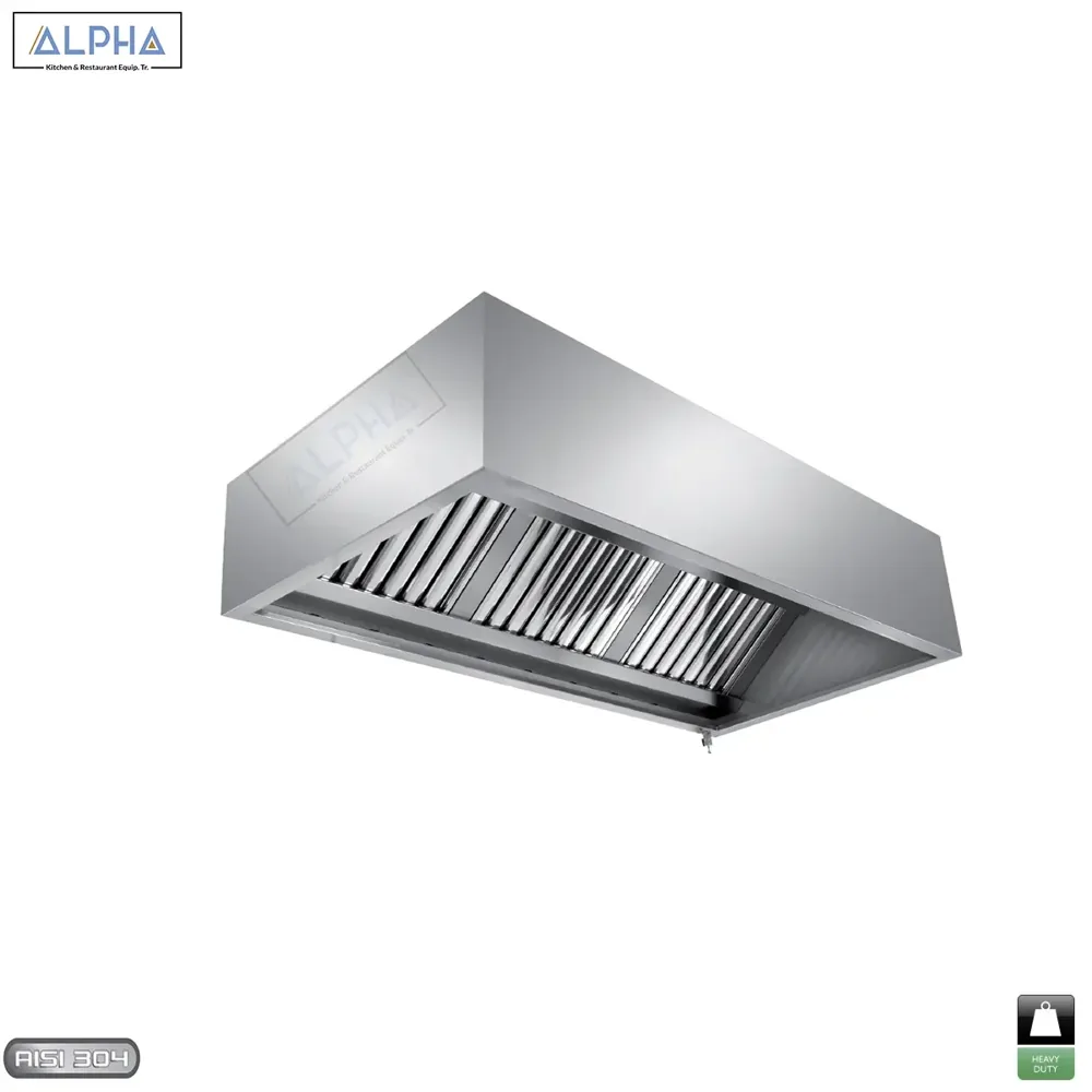 Stainless Steel Wall Exhaust Hood with Fresh-Air Intake