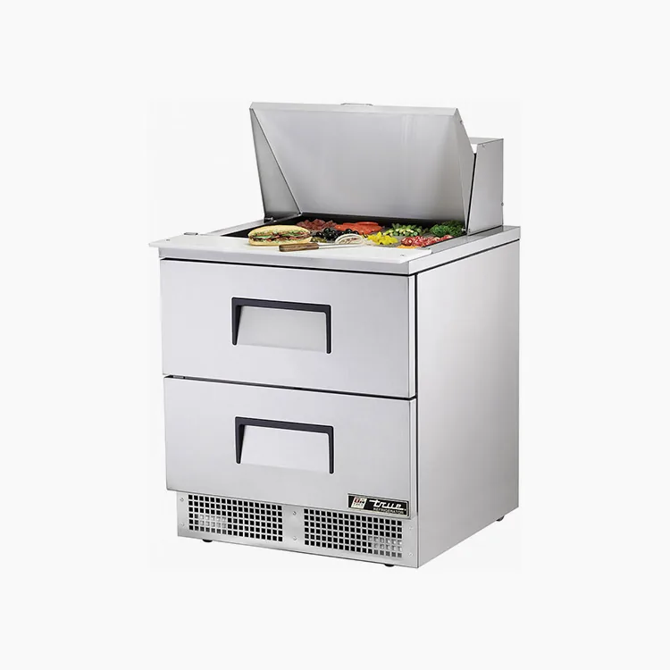 TRUE Two Drawer Prep Counter Fridge -12M-D-2-HC