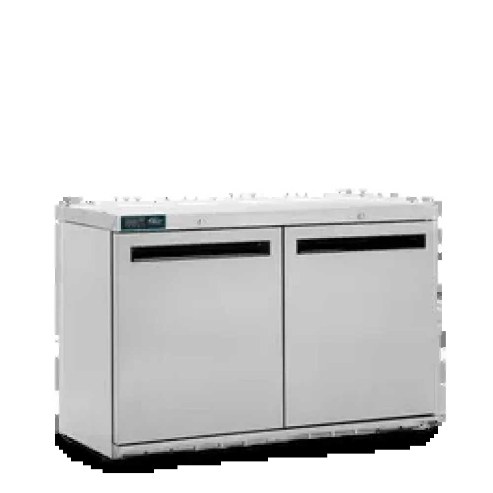 Williams, Undercounter Refrigerator, 280 L, 2 Doors, Air-Cooled, Stainless Steel, 121 x 57